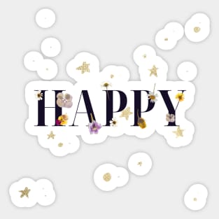 HAPPY FLORAL DESIGN Sticker